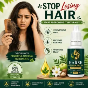 Stop Hair fall With Harsh Anti Hair fall Oil