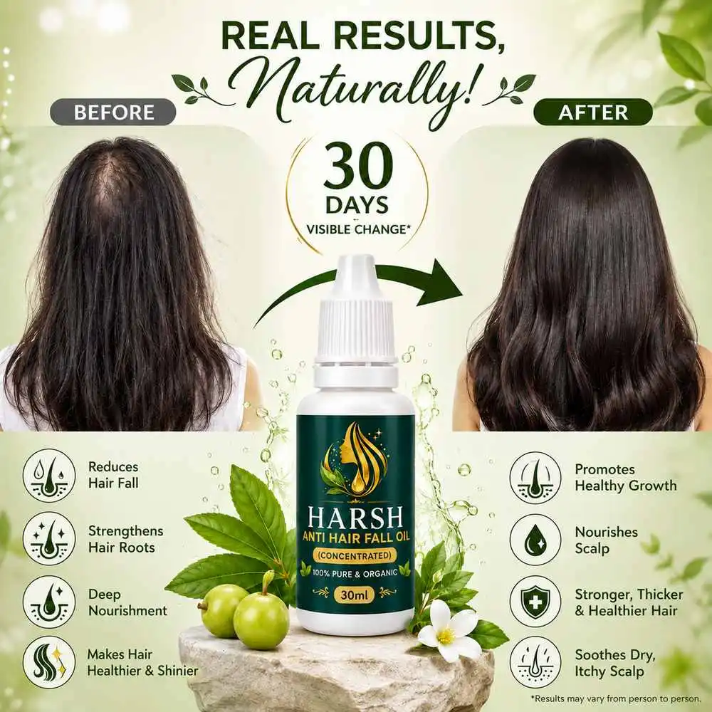 Harsh Anti Hair Fall Oil Gives Real Results Naturally