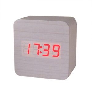 MINI Wooden LED Alarm Clocks Temperature Electronic Clock