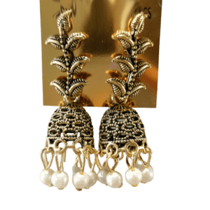 Jhumka Earrings Latest Designer Brass Alloy Stud Earring