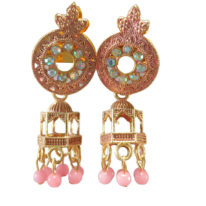 Traditional Jhumka Earring For Women, Girls, Gold Plated