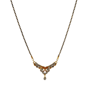 New Latest Fancy Mangalsutra For Women Gold Plated American Diamond